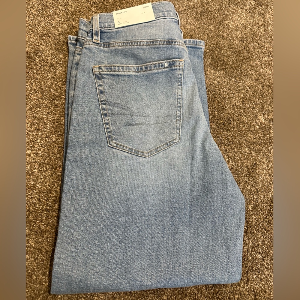 American Eagle Outfitters Women's Jeans - Dark and Light Blue 2pair bundle - Picture 6 of 15